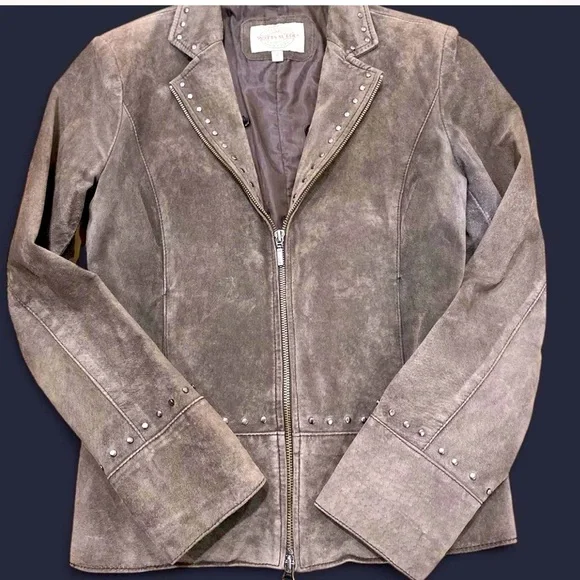 SKOTTS SUEDE Jacket #westernvibes Premium Quality Washable Suede. US S ptp 17.5 - Picture 1 of 13